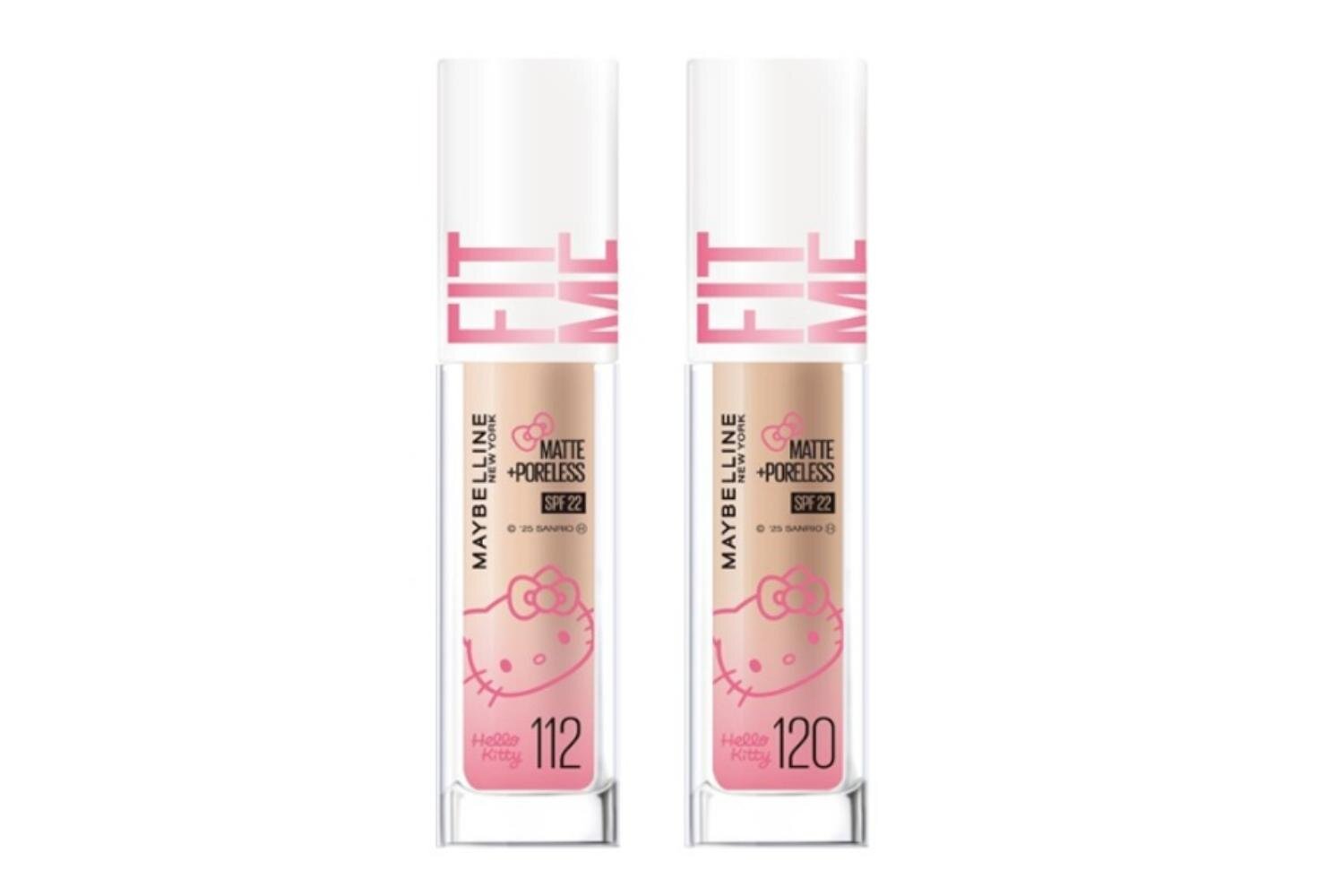 メイベリン×サンリオ「ハローキティ」25年冬コスメ、“ピンクリボン