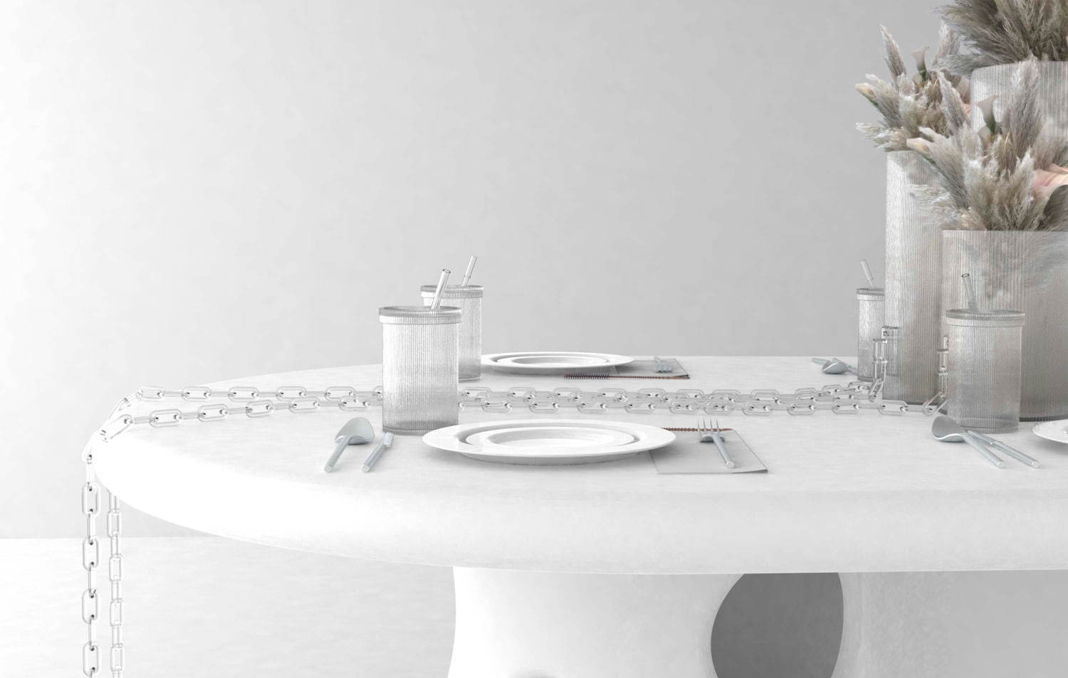 バカラ×ヴァージル・アブロー“ファストフード”を彷彿させるストロー