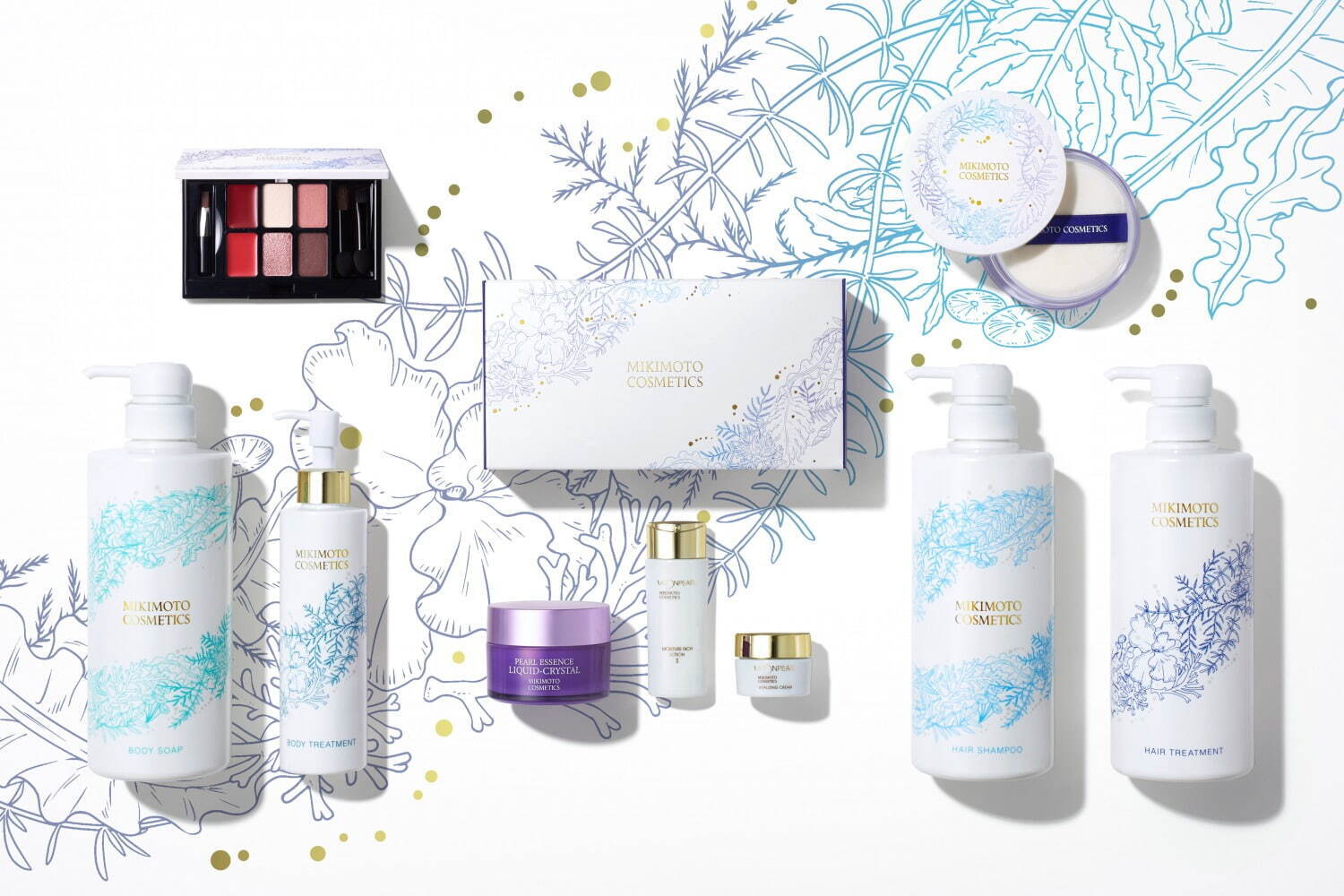 ミキモト コスメティックス22年クリスマスコフレ、“海の世界”イメージ