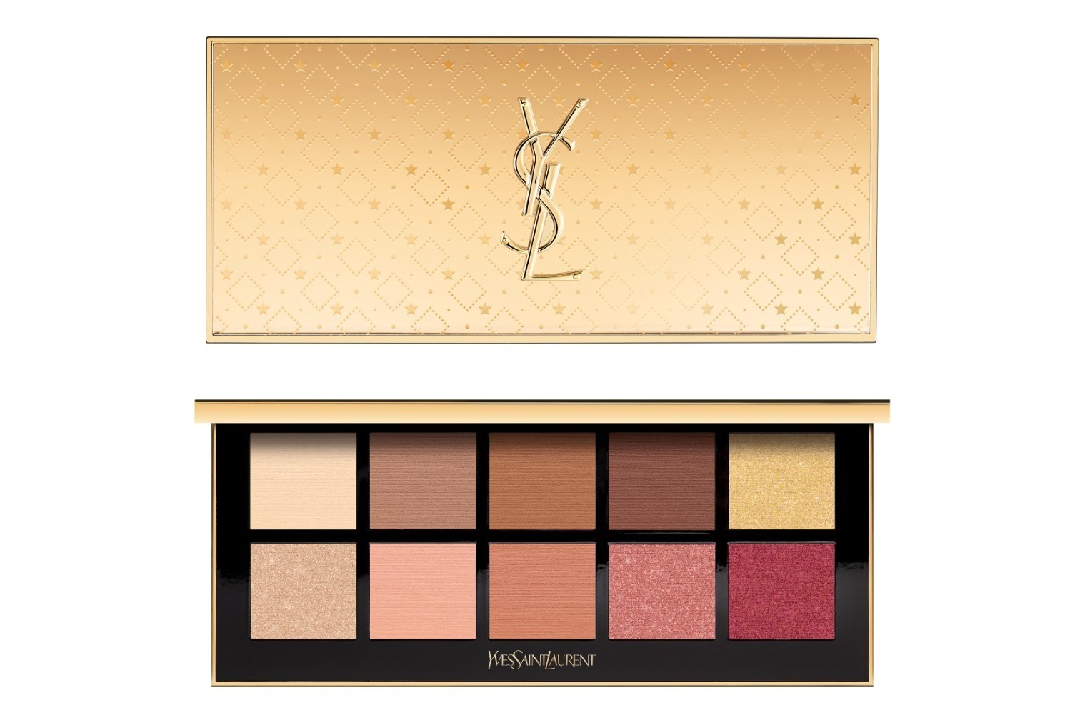 イヴ・サンローラン22年クリスマスコスメ、“星×ゴールド”デザインの10