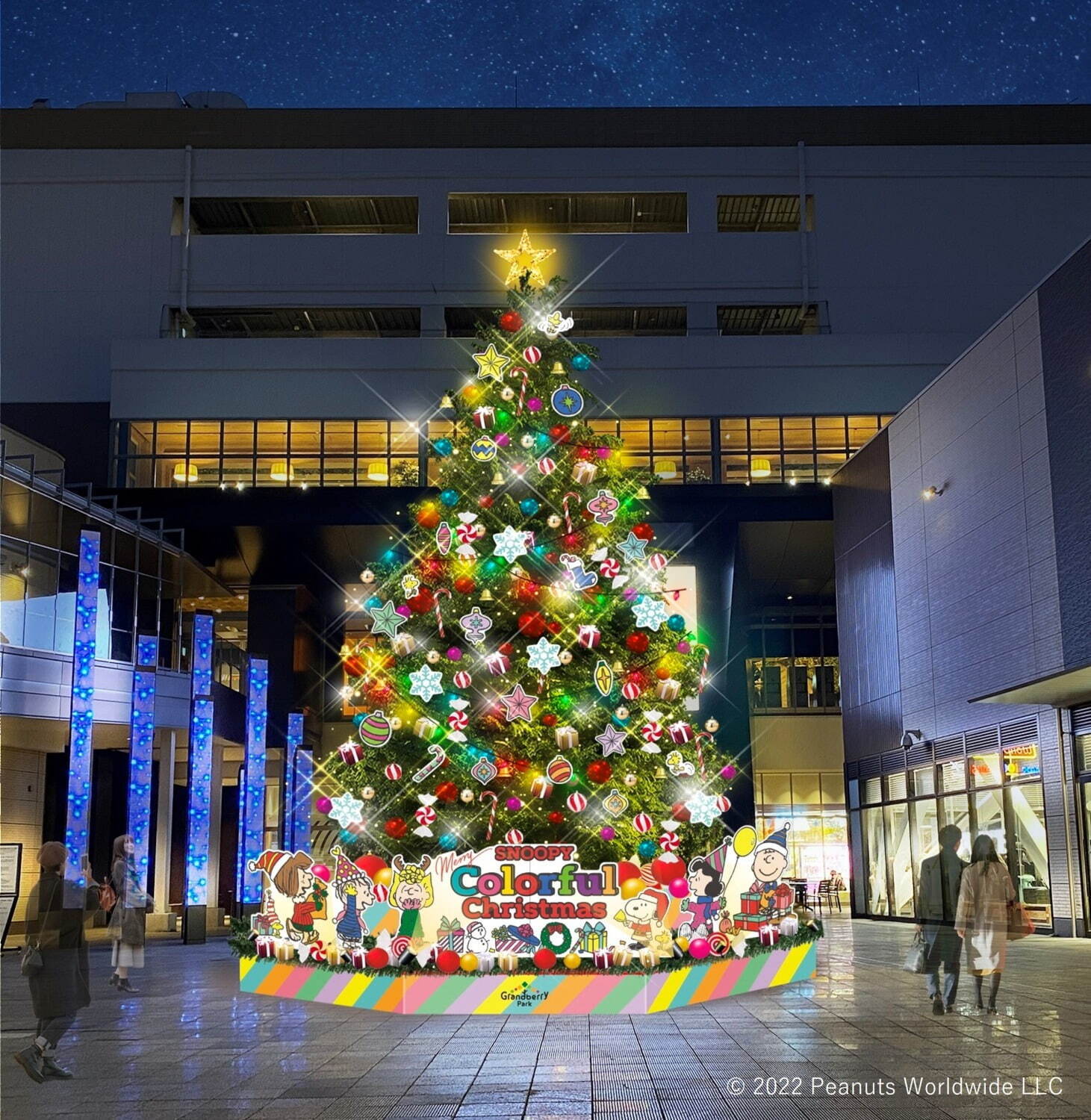 町田・グランベリーパーク×スヌーピーのクリスマスイベント、巨大