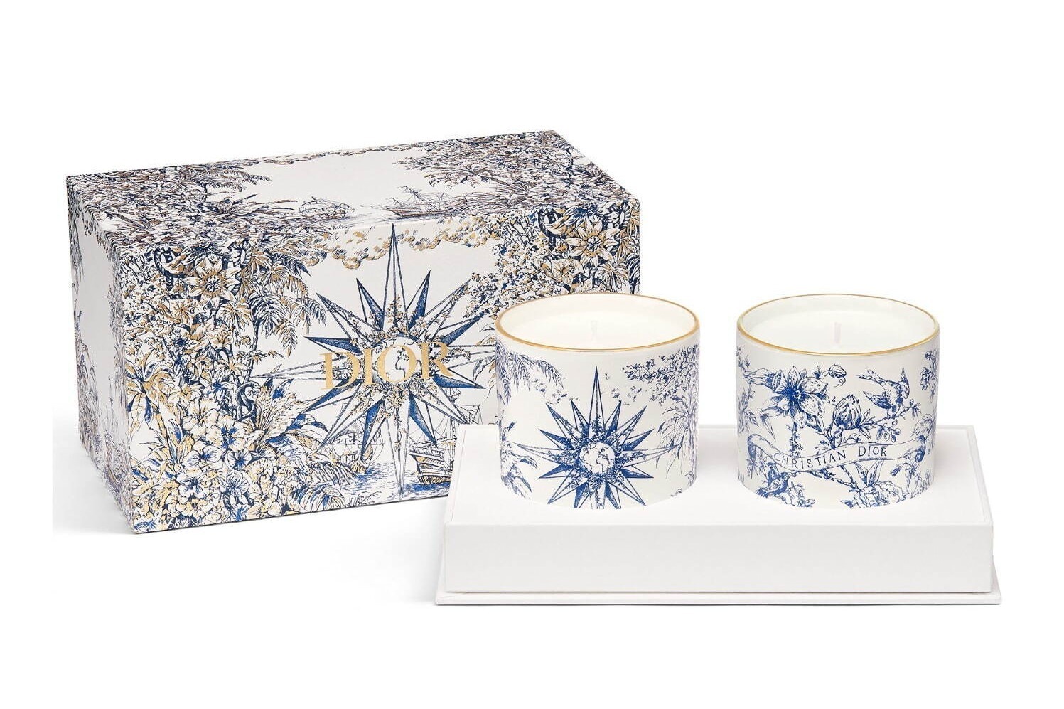 ベルナルドの“クリスマス”プレート＆マグカップ、ツリーや星々を描いた