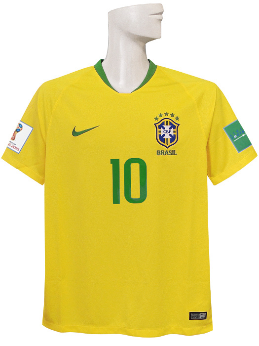 ナイキ) NIKE/18/19ブラジル代表/ホーム/半袖/ネイマール/2018ワールド
