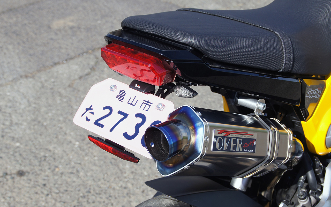 前期型GROM用フェンダーレスキット ブラック | Gクラフトオンライン Gcraft