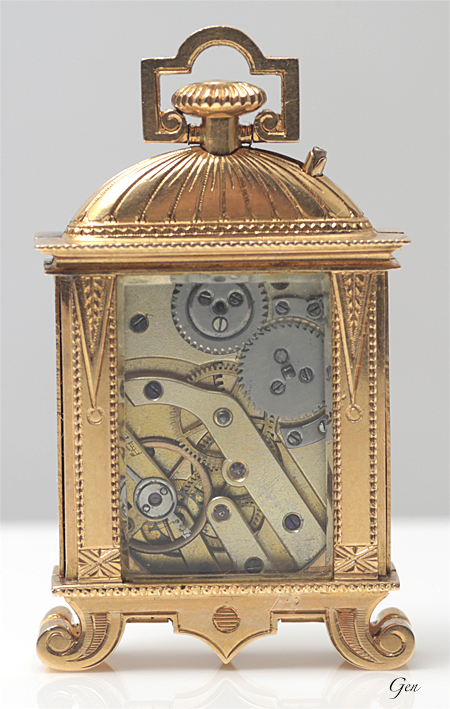 ギロッシュエナメル ゴールド 置き時計 ペンダントウォッチ アンティーク