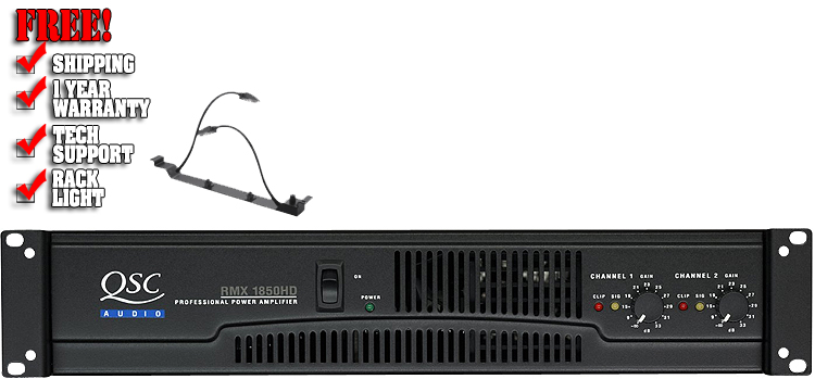 QSC RMX-1850HD DJ Power Amplifiers, DJ Equipment Chicago