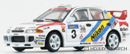三菱ランサー EVO III 1995年 香港北京ラリー NIKON #3 (ミニカー