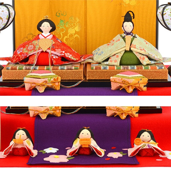 ひな人形 雛段飾り 五人飾り京雛 桃の節句 花小町雛 | 西松屋