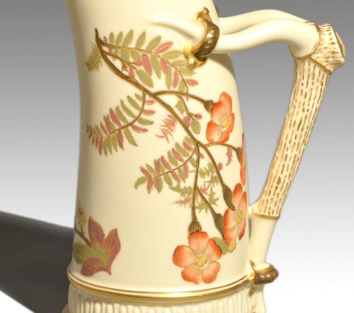 英国 ロイヤルウースター ブラッシュアイボリー 水差し・小花瓶、3点