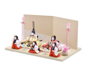 雛人形 / 山田華悦・尚好 / まめ雛5人 – 人形の鯉徳 オンラインショップ