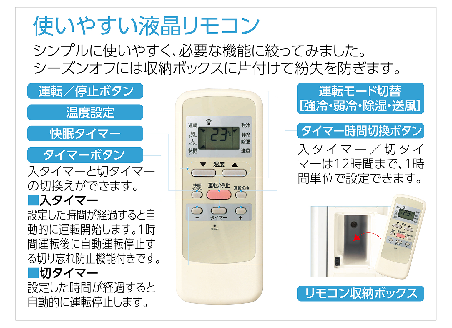 ルームエアコン（冷房除湿専用） KAW-1972/W｜窓用エアコン｜シーズン