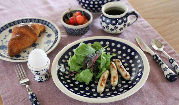 ラウンドφ24cm- −ポーリッシュポタリー(ポーランド食器)