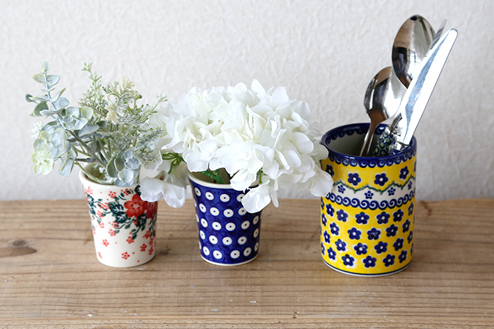 カトラリースタンド＿ポーリッシュ・ポタリー（ポーランド食器）