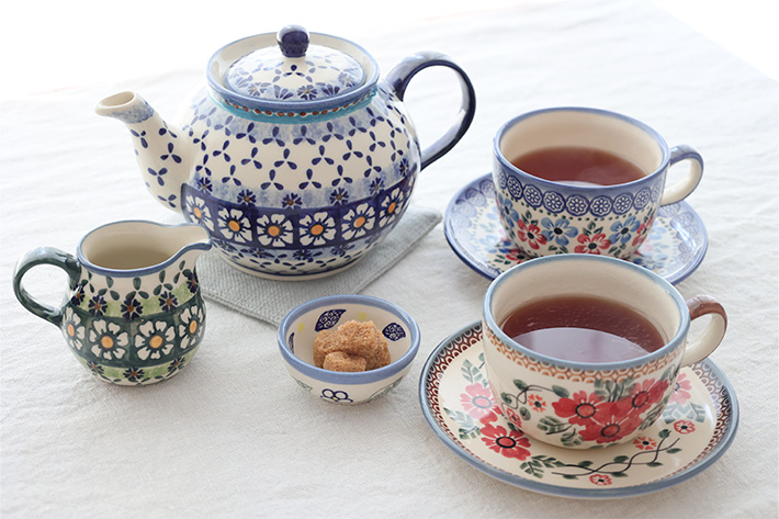 ティーポット・ポーリッシュポタリー(ポーランド食器)