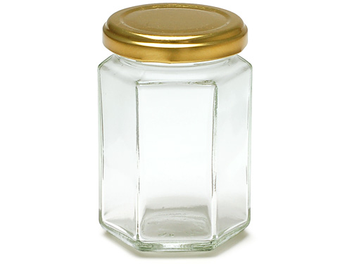 瓶 ジャム150六角 ツイスト金CAP【箱】 | 食品用瓶 | ネットストア