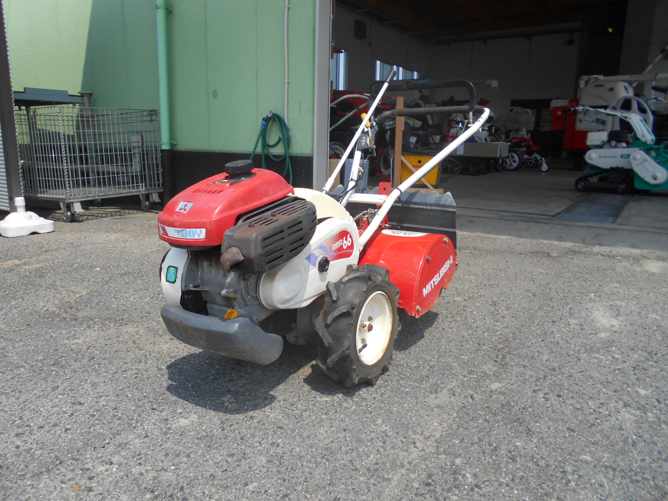 三菱 管理機 MMR66 6.0ps 正逆爪 小型耕耘機 家庭菜園 中古 広島 か