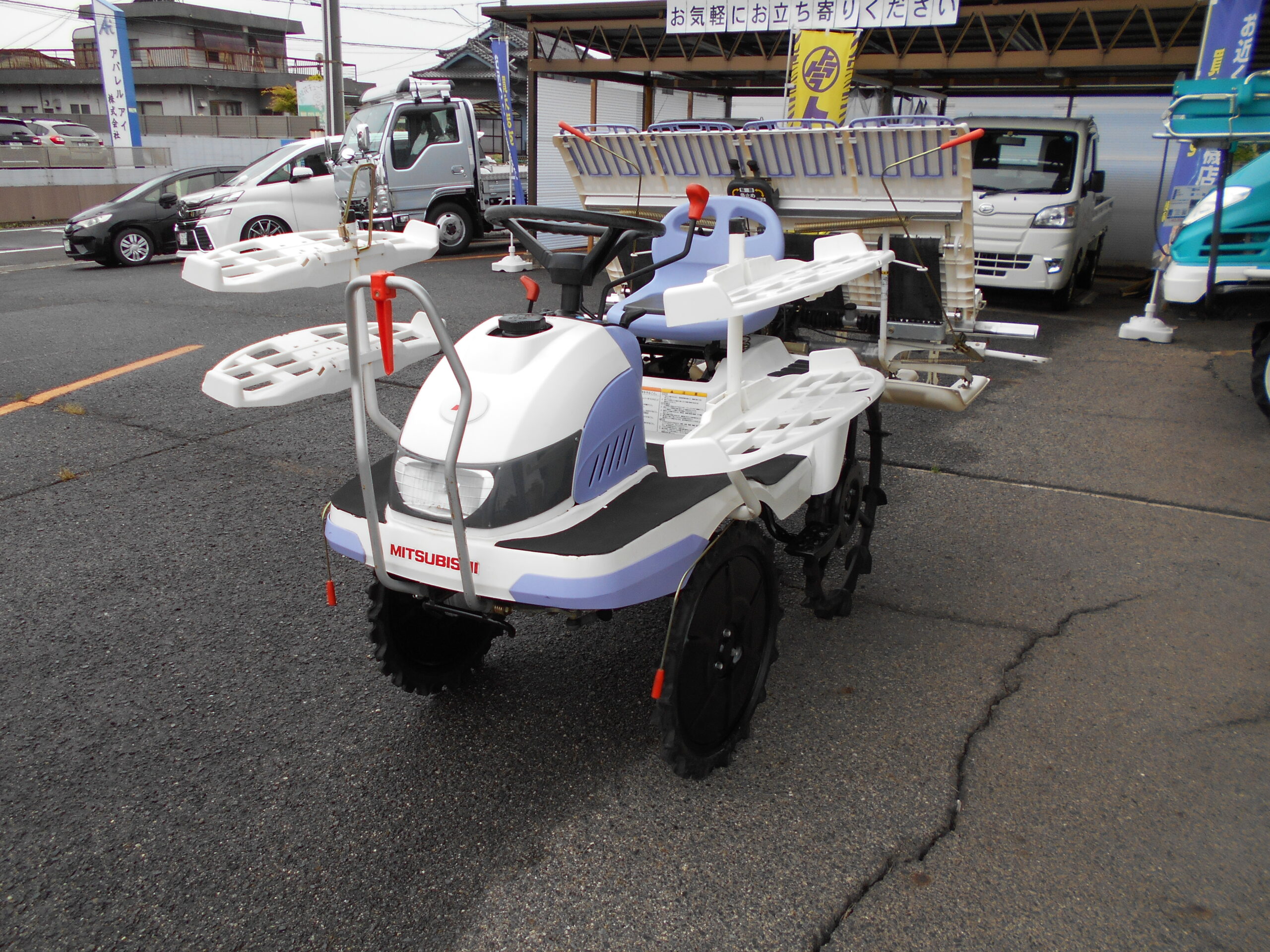 三菱 田植機 LC4-D 6.1ps 4条植 クランク パワステ リコイルスタート