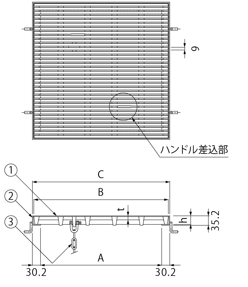 GQC-R5 | 鋳鉄製みぞ蓋 | カネソウ株式会社 建設用金属製品の総合メーカー