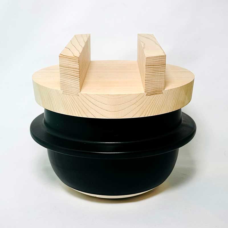 萬古焼の羽釜【新・日常茶飯器】3合ごはん鍋 ｜キッチンパラダイス