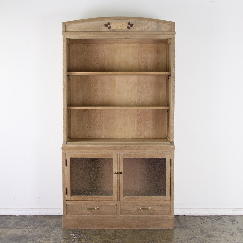 日本 昭和初期 水楢 食器棚 オープンキャビネット カップボード | キヤ