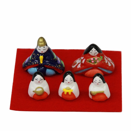 豆人形 お雛さん（五人）・雛人形 / 京都の人形・こけし・和雑貨通販