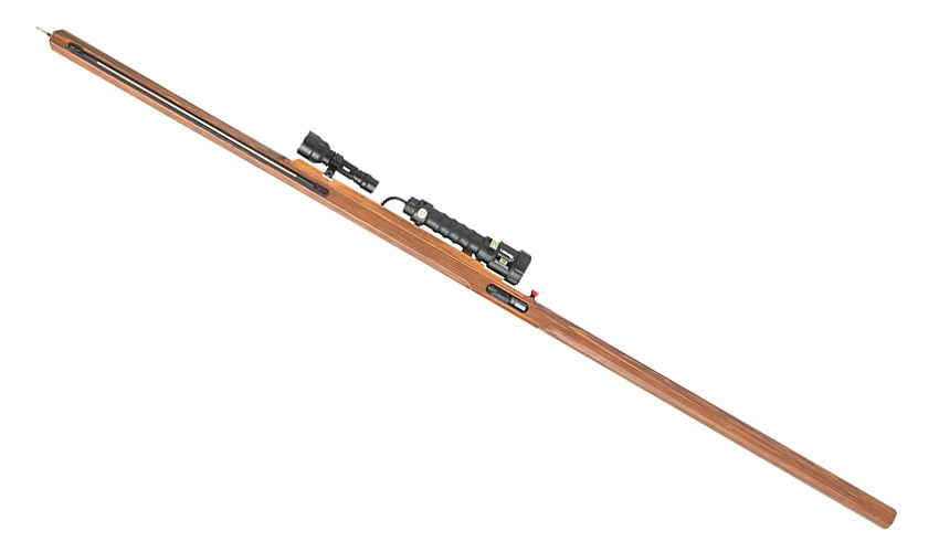 槍型スタンガン プラズマ-Xスピア 杉材 ケヤキ仕上げ トゲ無し 1630mm