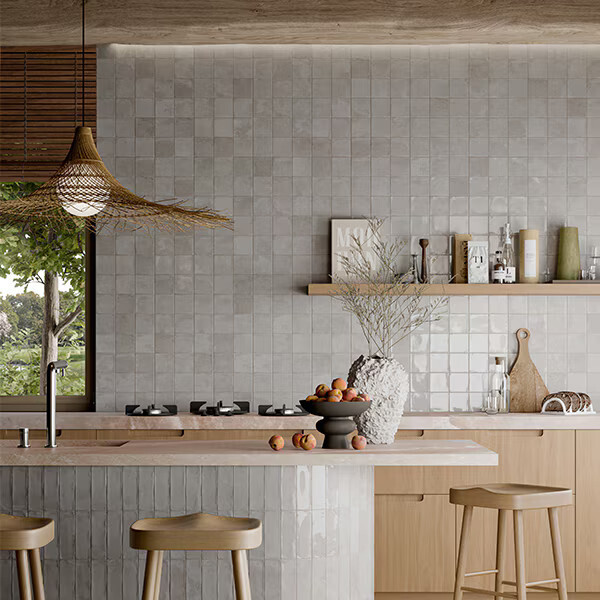 磁器質タイル「MARRAKECH マラケッシュ ライトグレー 100」TL26509