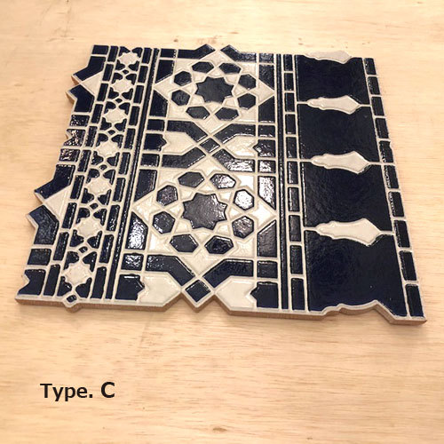 GADAN モロッコタイル 壁用タイル「パズルタイル ブルーC」｜ガダン