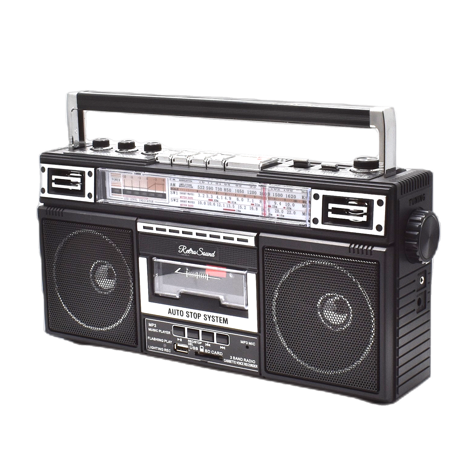 RetroSound】レトロサウンド・ラジオ・カセット・レコーダー｜RTR-S66