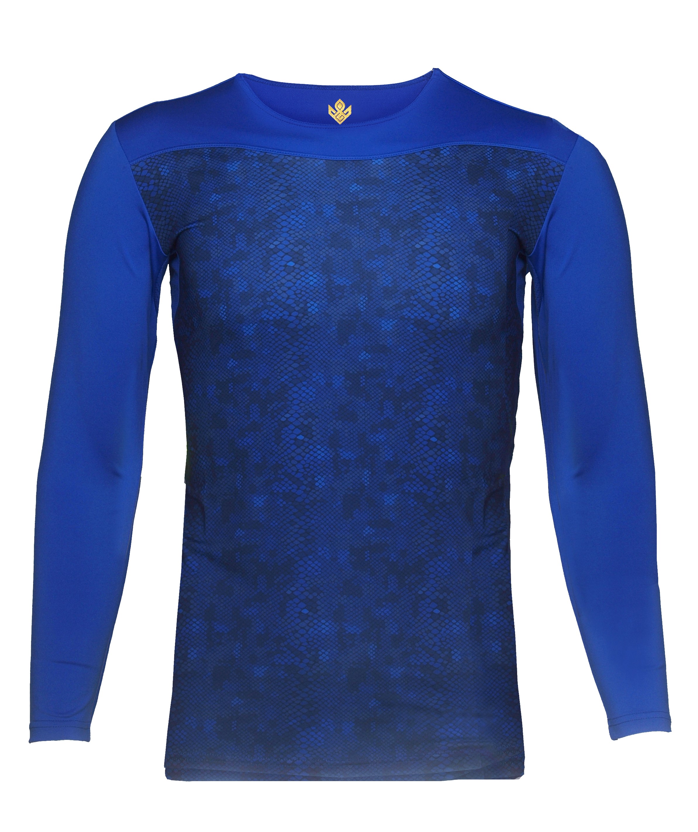 GINNIE BLUE長袖アンダーシャツ 刺繍入り 野球用品の販売ならクロスポ