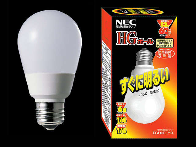 電球形蛍光ランプ_HGボール_60W相当タイプ_A形拡散