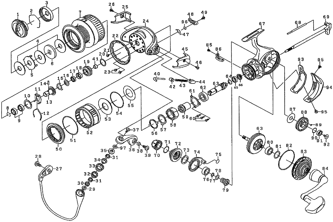ダイワ純正お取り寄せパーツ：納期1ヶ月】16セルテート HD3500H 製品
