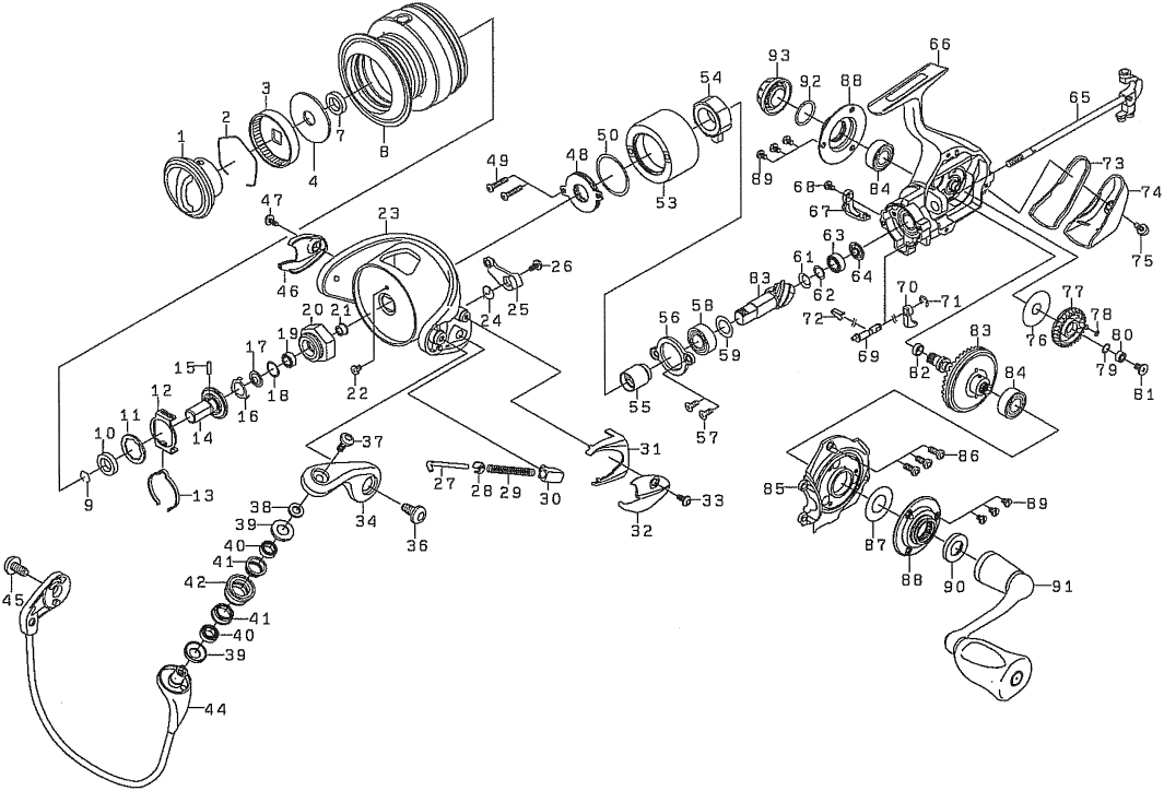 ダイワ純正お取り寄せパーツ：納期1ヶ月】10セルテート ハイギア