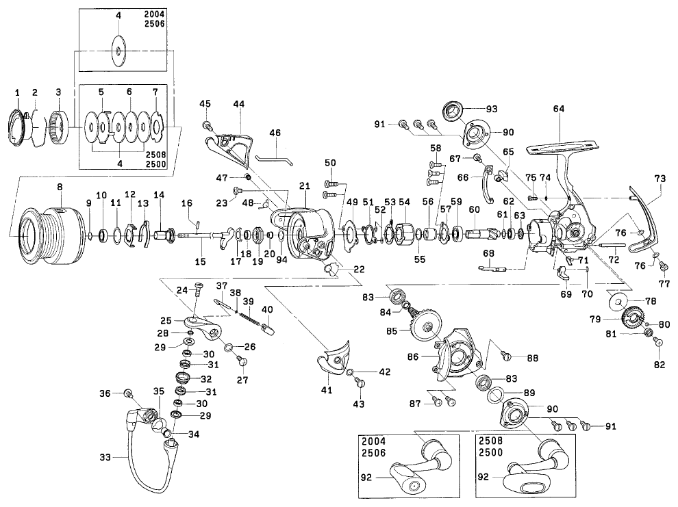 ダイワ純正お取り寄せパーツ：納期1ヶ月】05 イグジスト 2506 製品