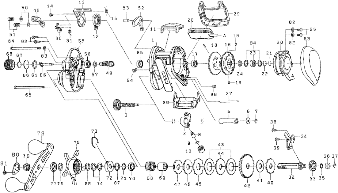 ダイワ純正お取り寄せパーツ：納期1ヶ月】13紅牙 ICS 103L 製品コード