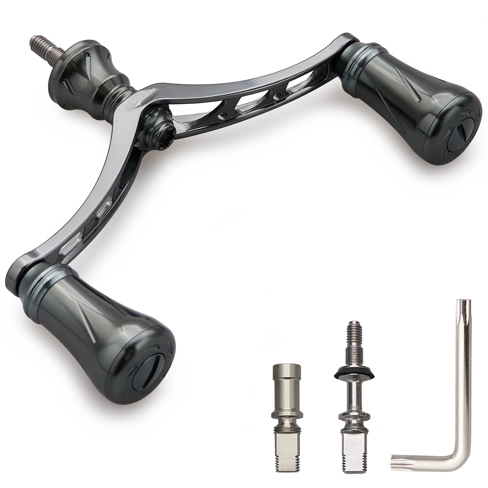 HEIGHTEN 98mm リール ハンドル 19mm ノブ 搭載 シマノ ダイワ 通用