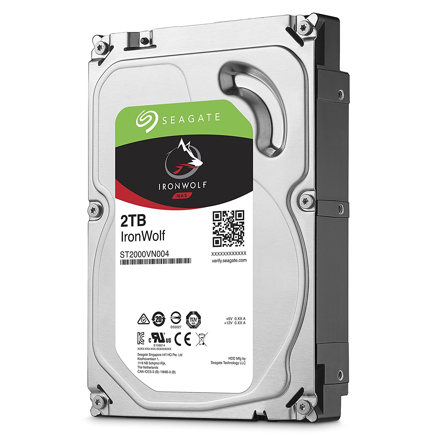 Seagate 2TB IronWolf NAS SATA 6Gb/s NCQ 64MB Cache 3.5-Inch
