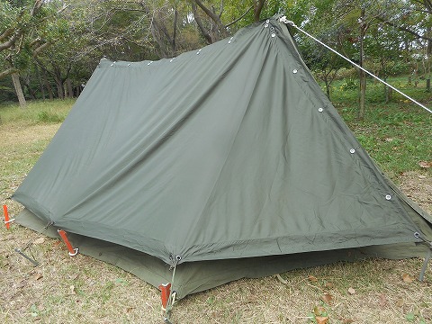 米軍テント シェルターハーフ フルセット USED （VERY GOOD