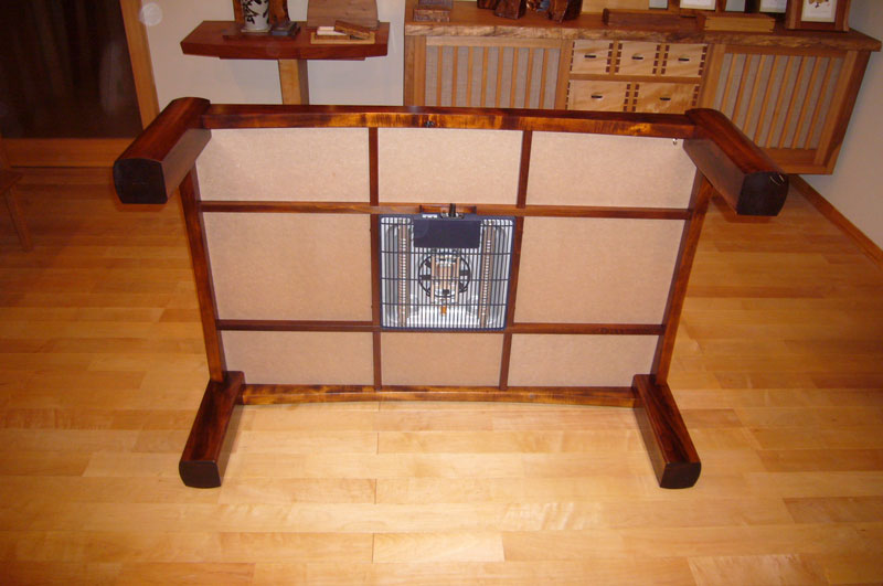 栃（トチ）無垢一枚板 こたつ座卓：ダイニングテーブルや手作り家具の