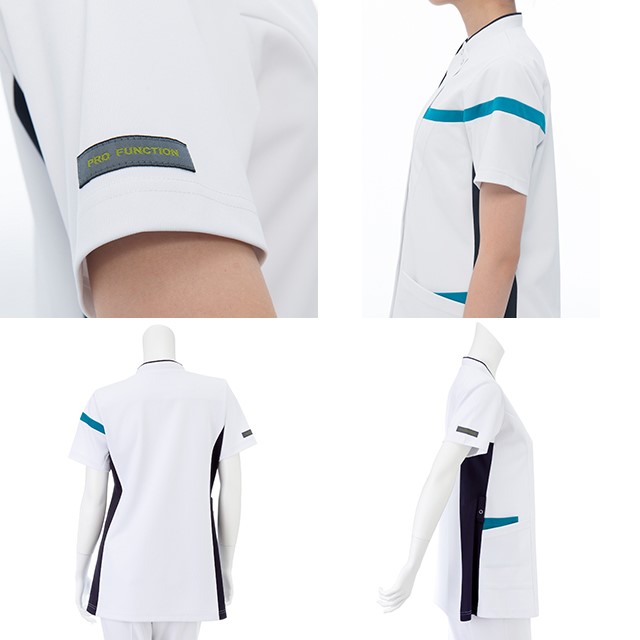 LX4162 ナガイレーベン ナースウェア スクラブ 男女兼用 半袖 スマホ