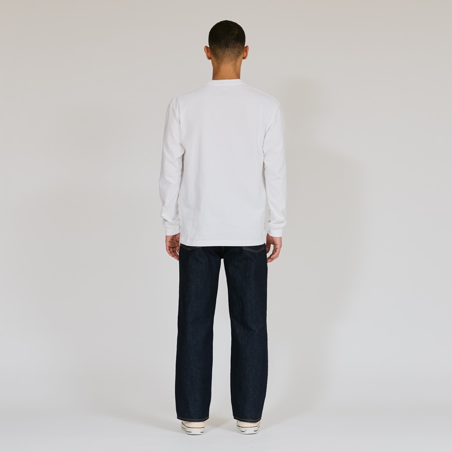 2枚組】ビーフィーロングスリーブTシャツ ホワイト | ヘインズの公式