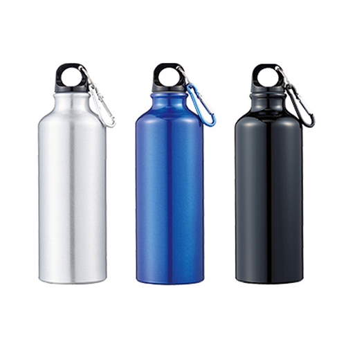 アルミスポーツボトル500(カラビナ付)【最安値308円】｜ノベルティ