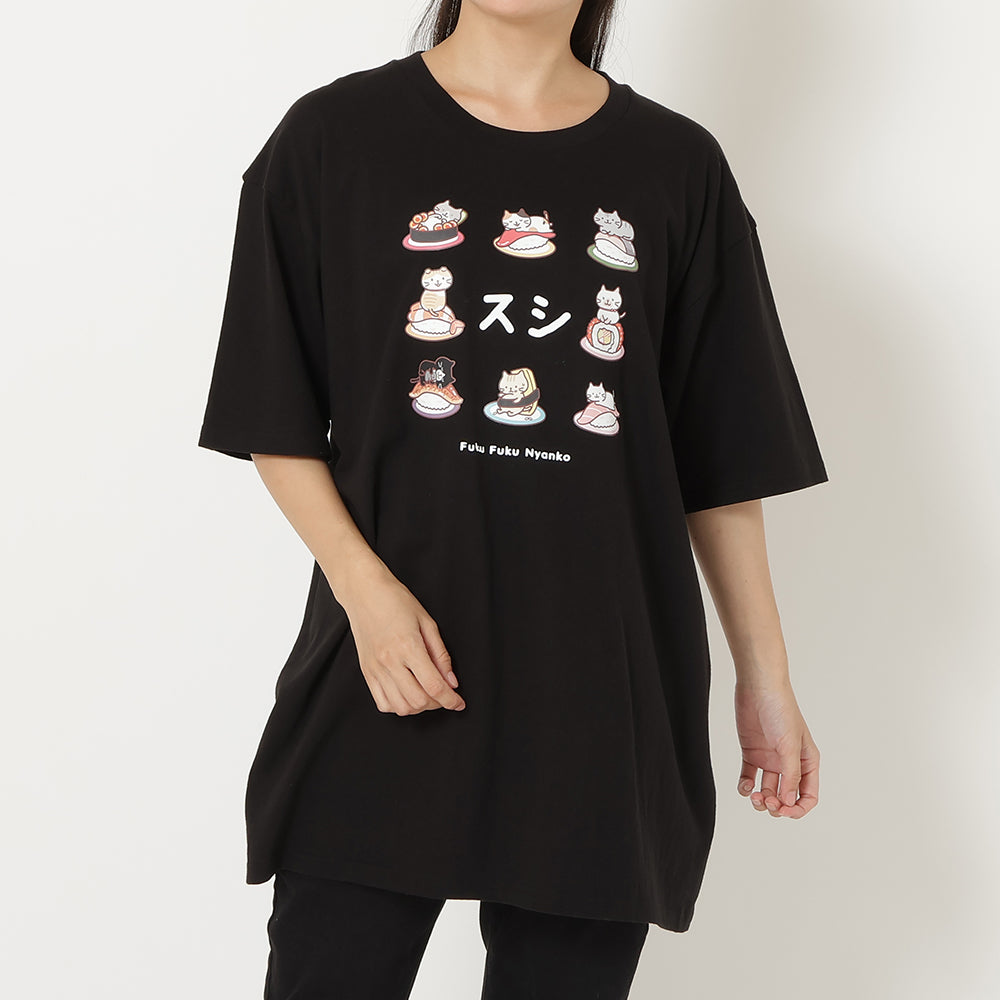 ふくふくにゃんこ おみやげTシャツ②スシ – HAPiNS online shop