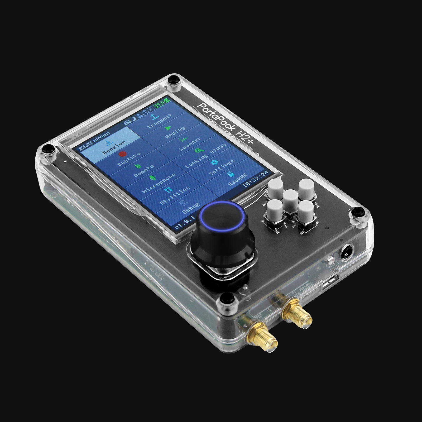 HamGeek HackRF One R9 V2.0.0 + Upgraded PortaPack H2 3.2