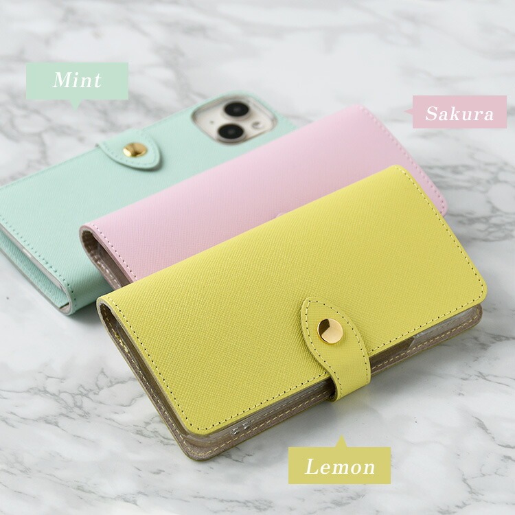 サフィアーノレザー 手帳型スマホケース HIGHCAMP FACTORY OFFICIAL STORE