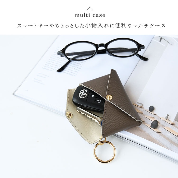 サフィアーノレザー マルチケース HIGHCAMP FACTORY OFFICIAL STORE