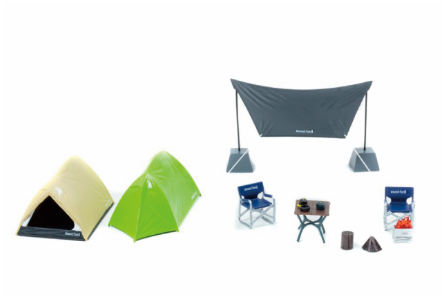 1/43 モンベル キャンプセット ムーンライト2型 (ライトタン