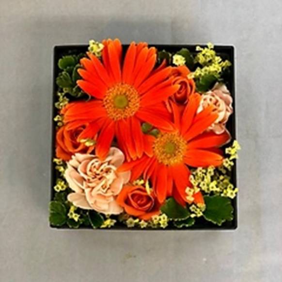 お取り寄せ オリジナルフラワー ビビットなオレンジ！＊ボックス