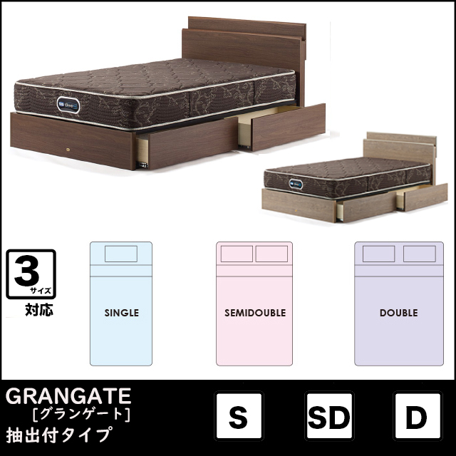 SIMMONS(シモンズ)〗GRANGATE(グランゲート) ベッドセット ※全国発送し