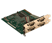 PCI-466140］1024バイトFIFO搭載 調歩同期RS232C 4CH